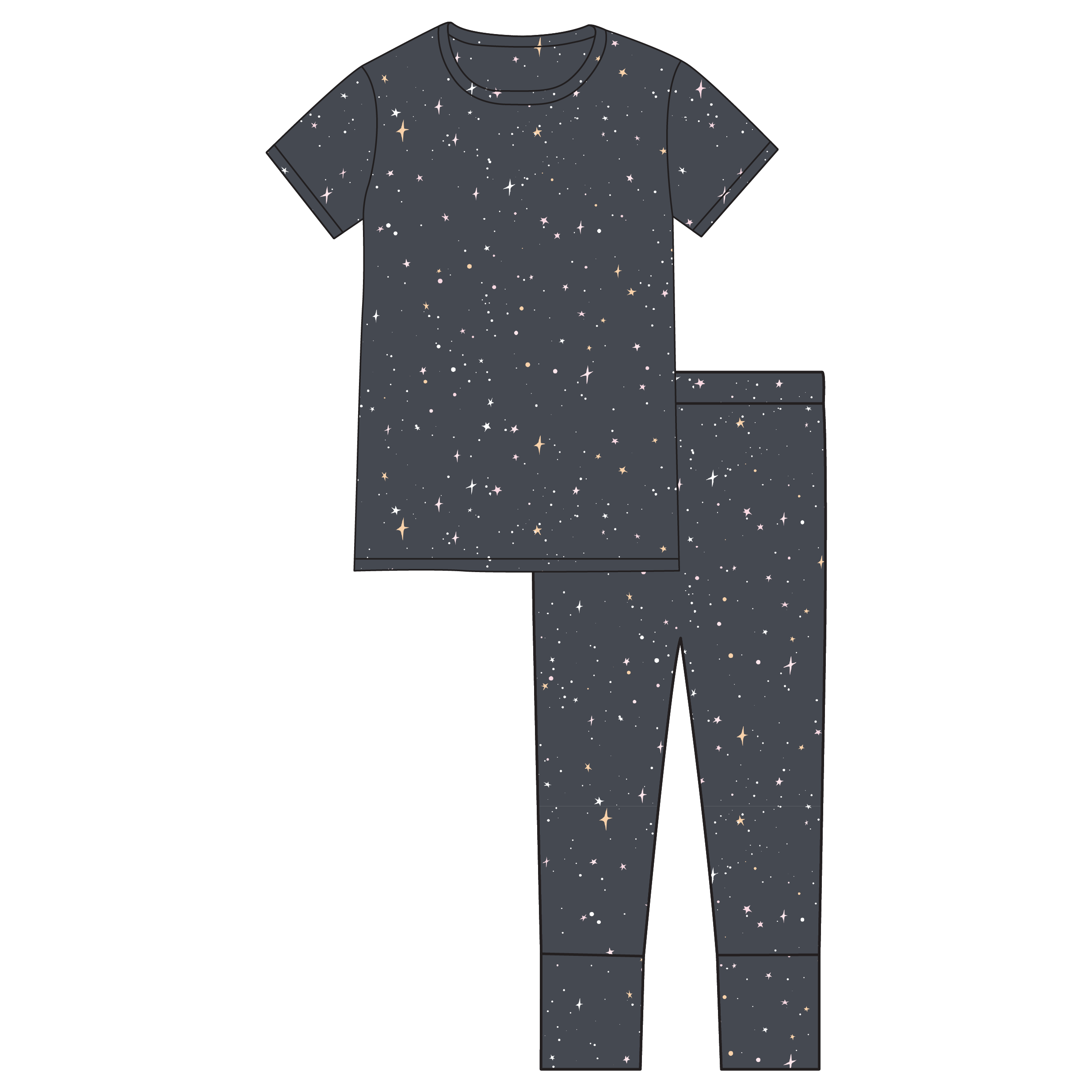 Logan Galaxy Bamboo 2-Piece Set