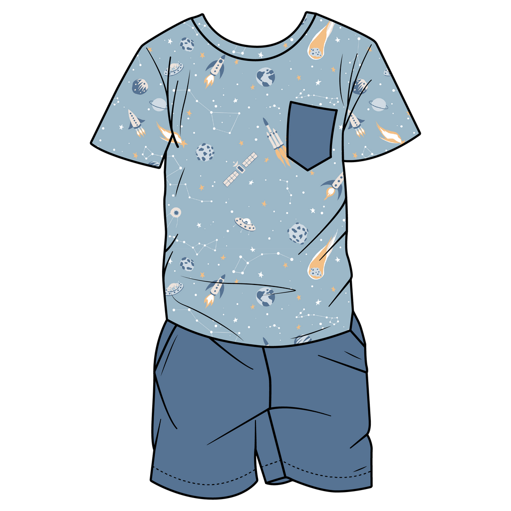 Logan Rockets Bamboo Youth T-Shirt & Shorts Set