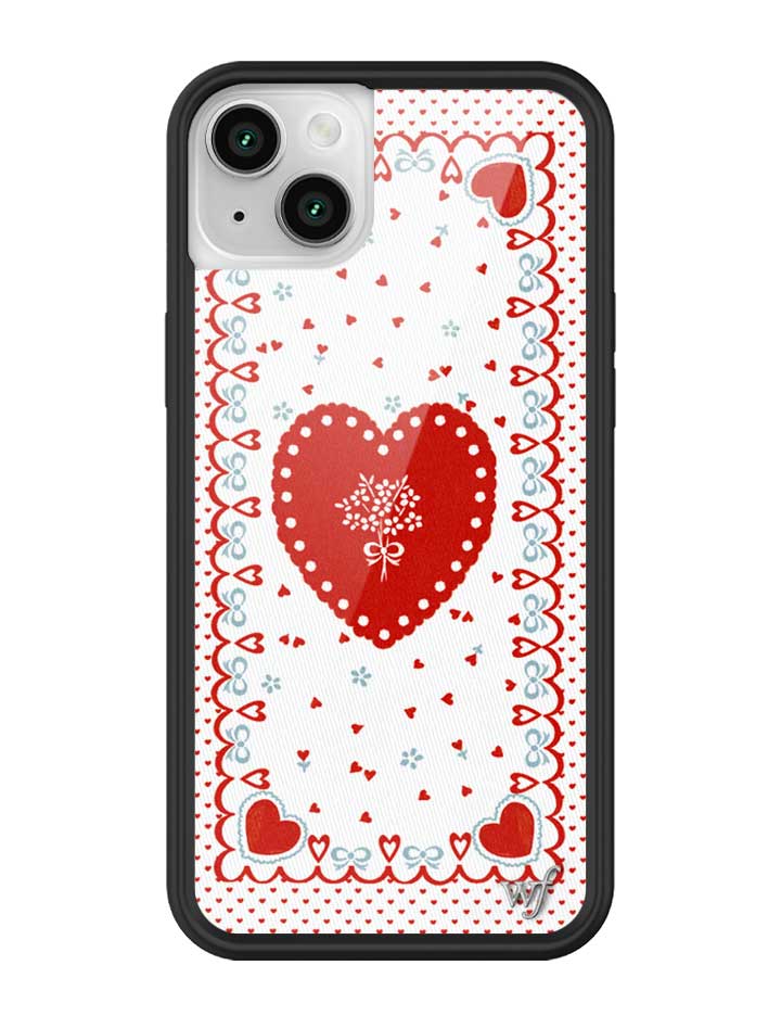 Lovers Lane Heart Pattern iPhone Case with Protective Bumper