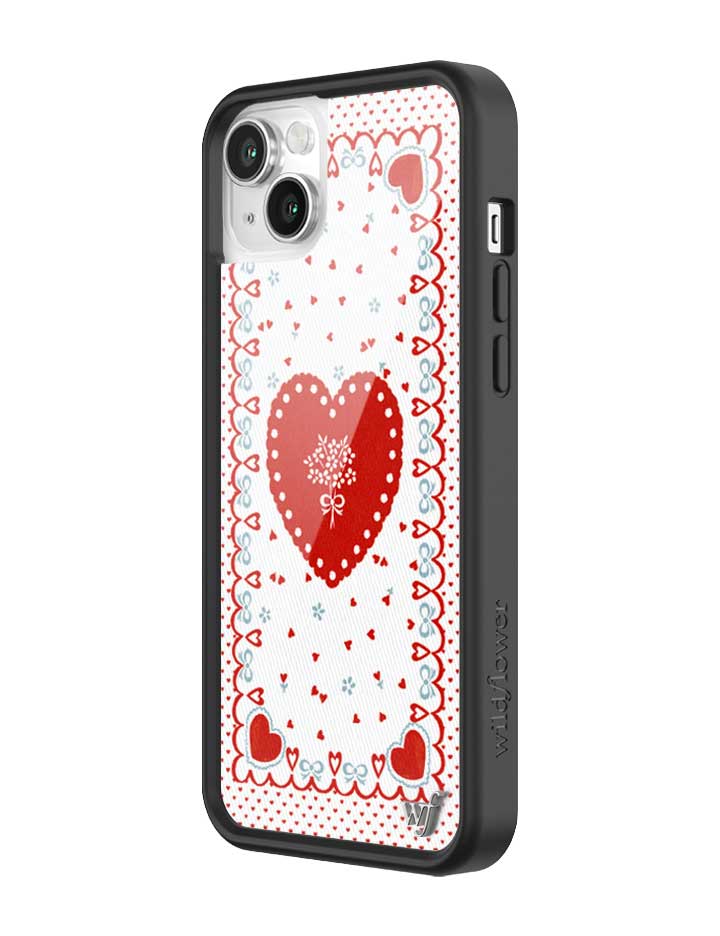 Lovers Lane Heart Pattern iPhone Case with Protective Bumper