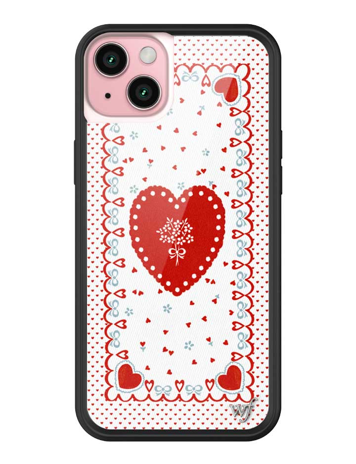 Lovers Lane Heart Pattern iPhone Case with Protective Bumper