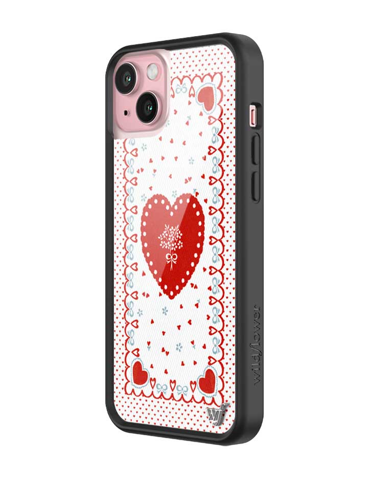 Lovers Lane Heart Pattern iPhone Case with Protective Bumper