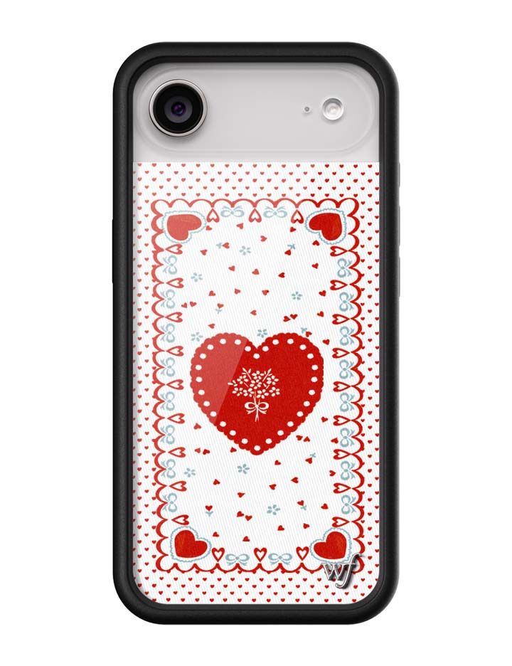 Lovers Lane Heart Pattern iPhone Case with Protective Bumper