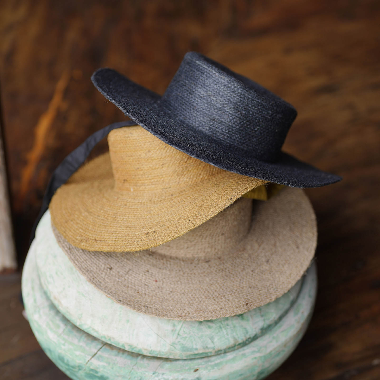 LOLI Jute Straw Hat in Neutral Beige