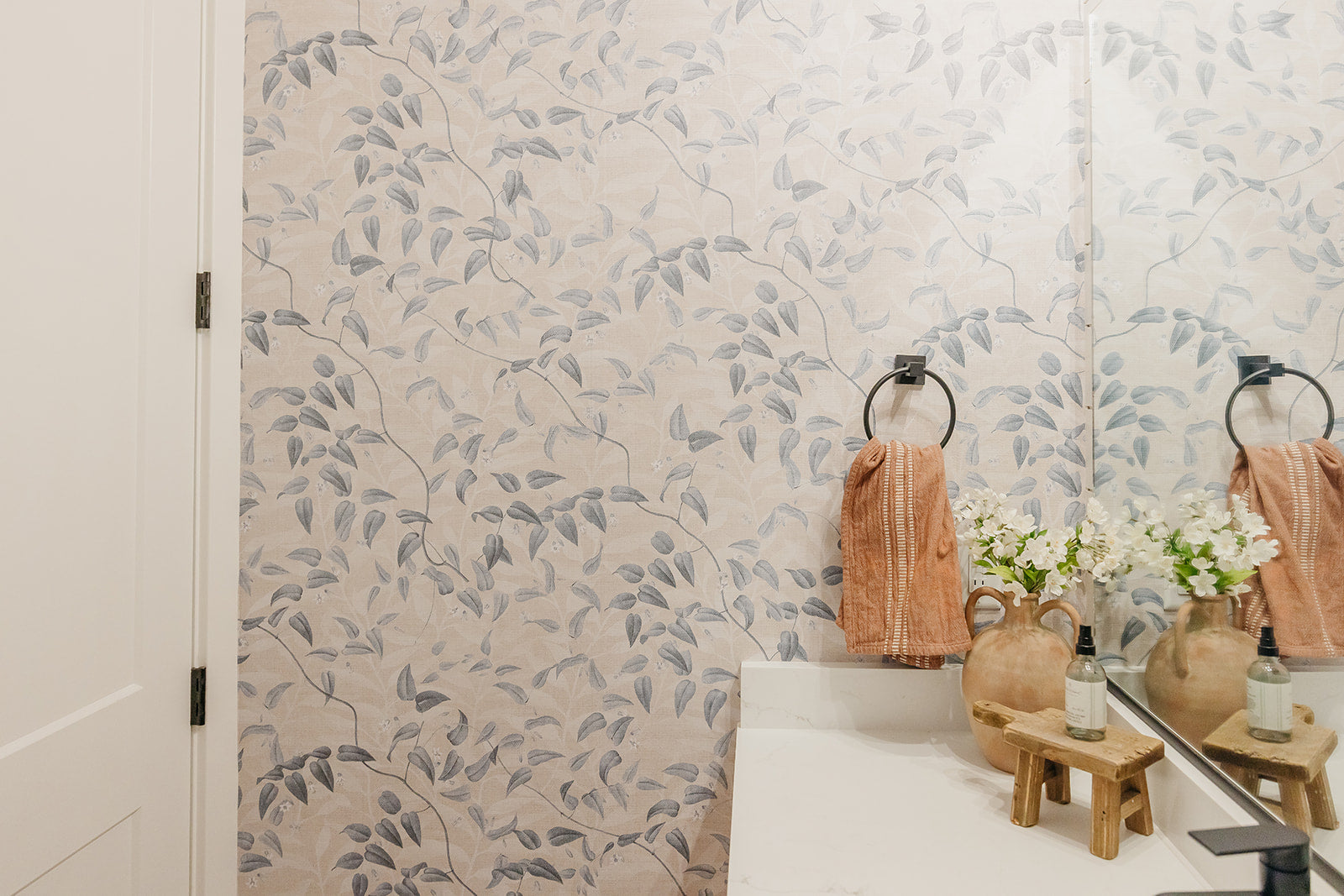 Hollins Cottagecore Floral Wallpaper Transitional Style