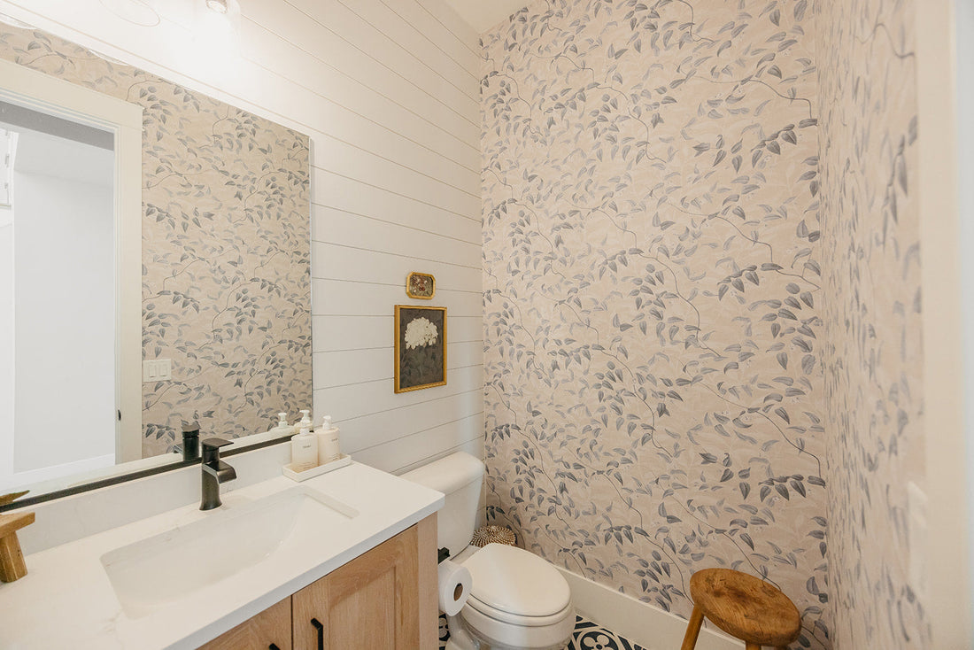 Hollins Cottagecore Floral Wallpaper Transitional Style