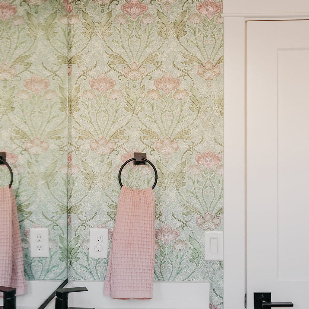 Morris designer wallpaper print by Aynsley Ovard x Bloomery Decor