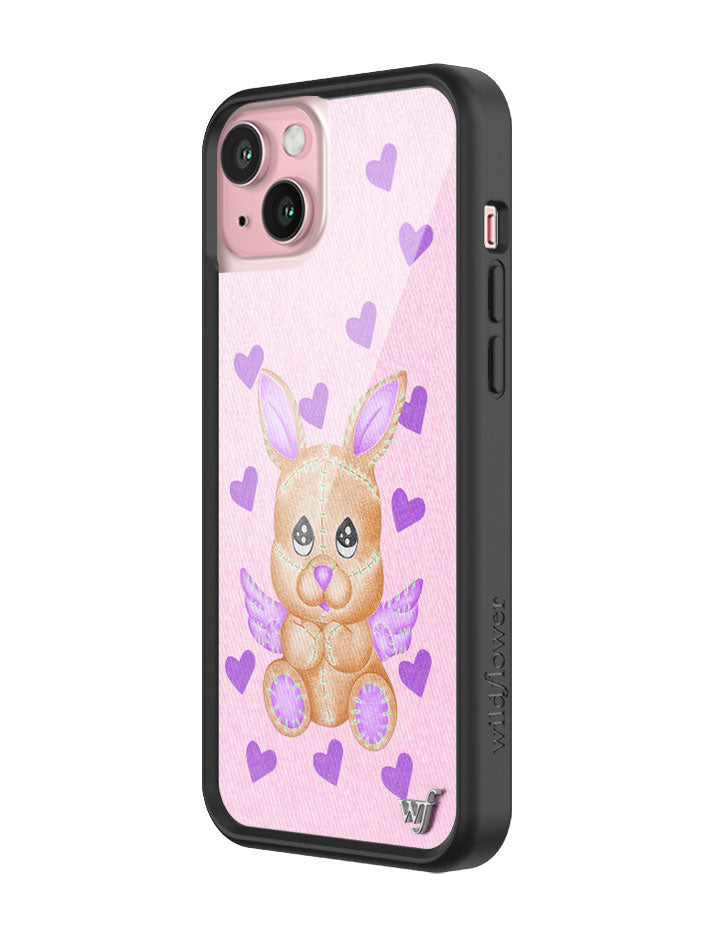 Love Stitched iPhone Case with Bunny and Heart Print - Image 4