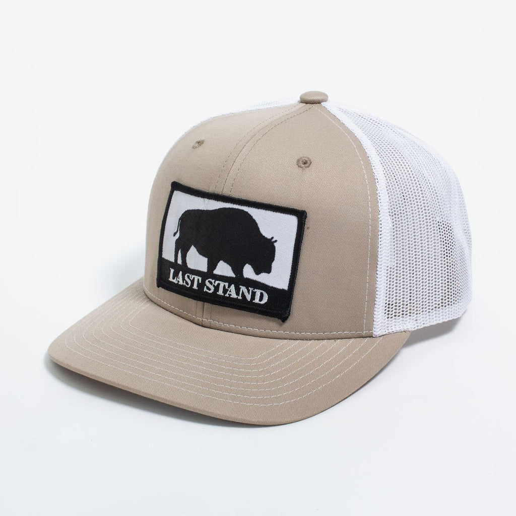 Bison Graphic Curved Bill Trucker Hat Mesh Snapback Cap