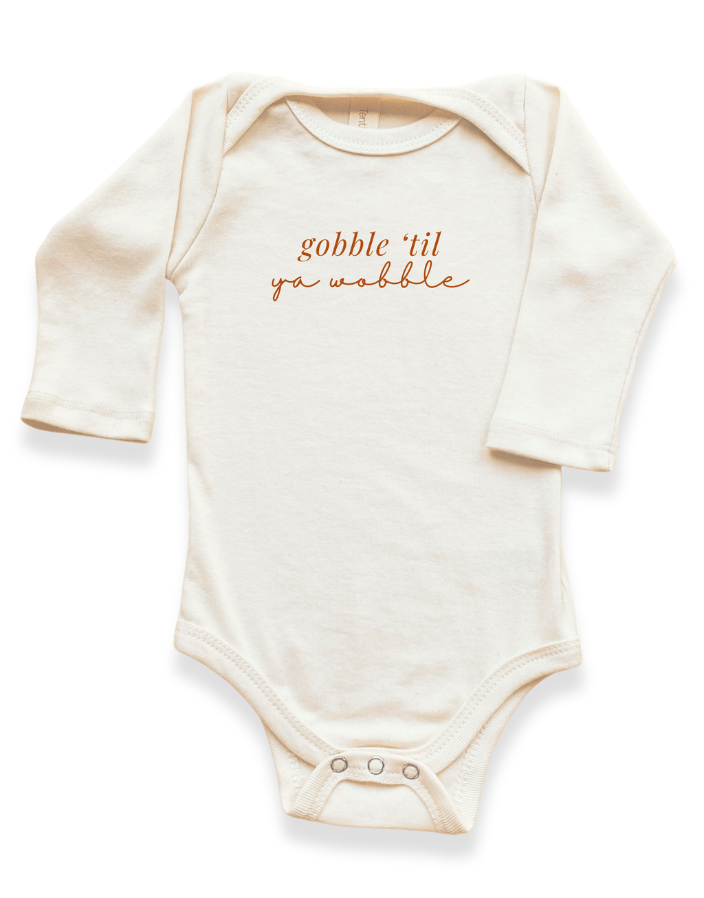 Gobble 'Til Ya Wobble Organic Bodysuit Long Sleeve
