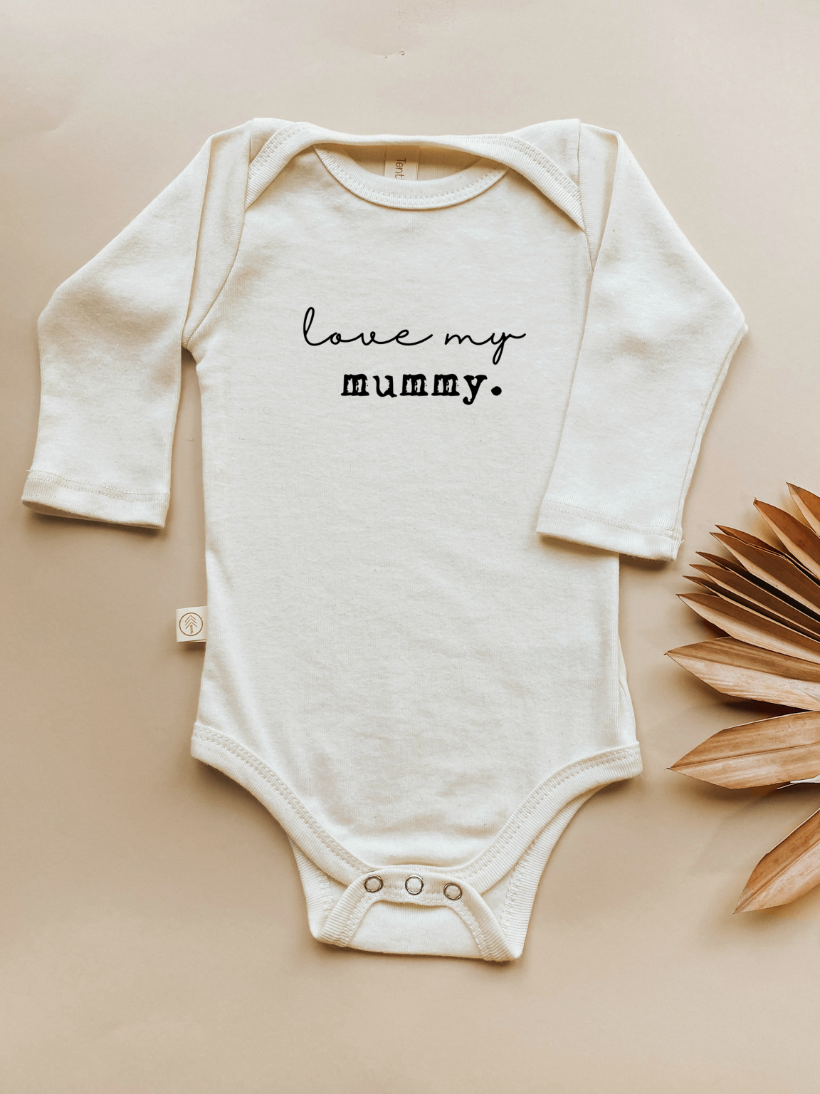 Love My Mummy Organic Bodysuit Long Sleeve