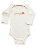 My First Thanksgiving Organic Bodysuit Long Sleeve