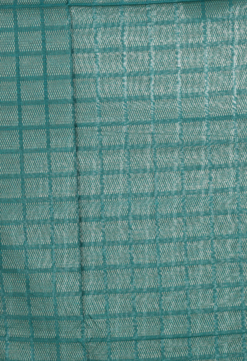 Aqua Blue Handloom Cotton Dupatta - Soft Breathable Fabric