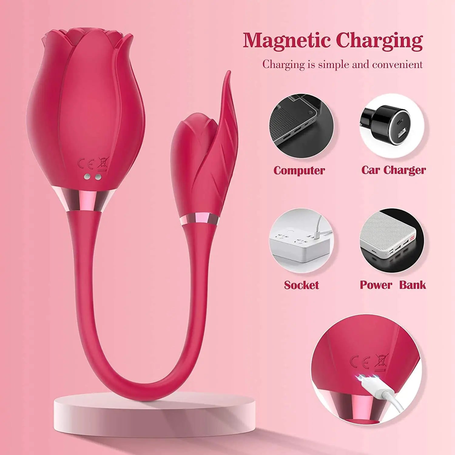Double-Head Vibrator for Women - Adult Pleasure Toy