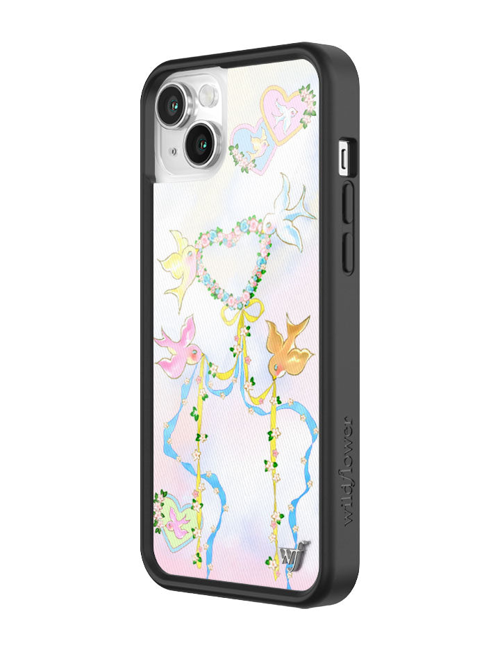 Dove Diaries Pastel Heart and Bird Print iPhone Case - Image 42