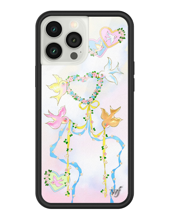 Dove Diaries Pastel Heart and Bird Print iPhone Case - Image 39