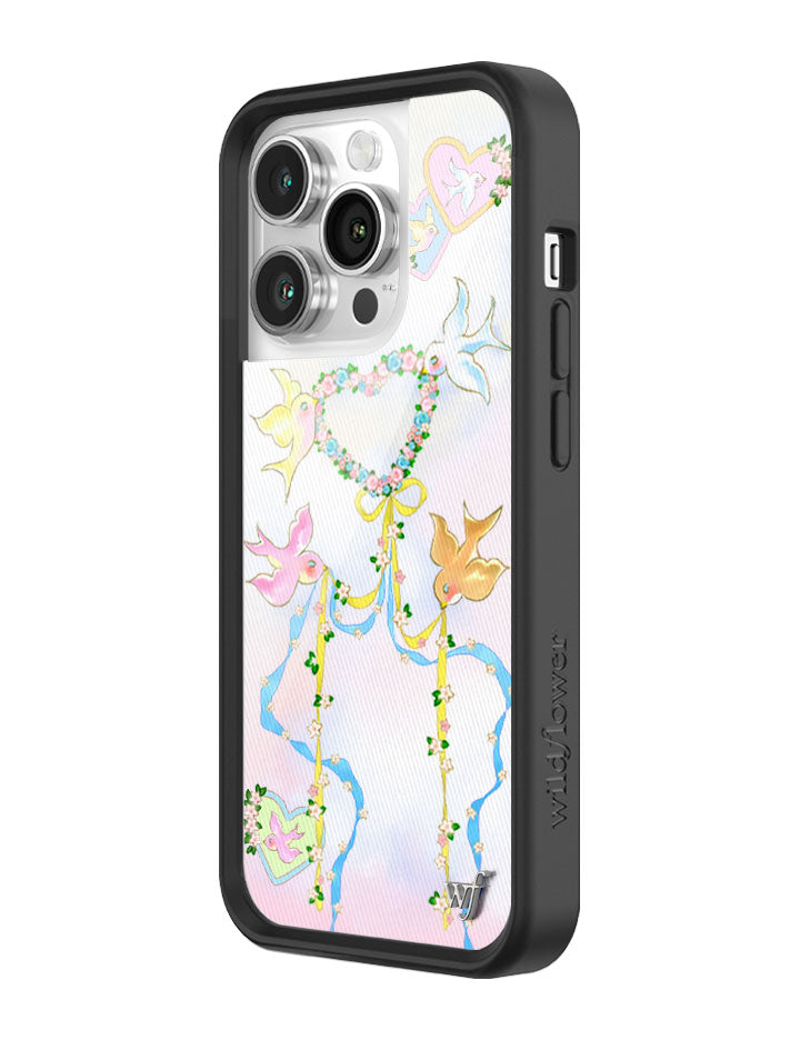 Dove Diaries Pastel Heart and Bird Print iPhone Case - Image 36