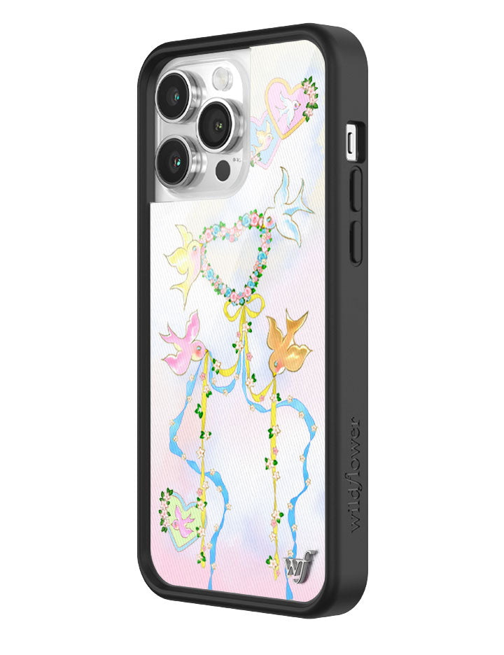 Dove Diaries Pastel Heart and Bird Print iPhone Case - Image 34