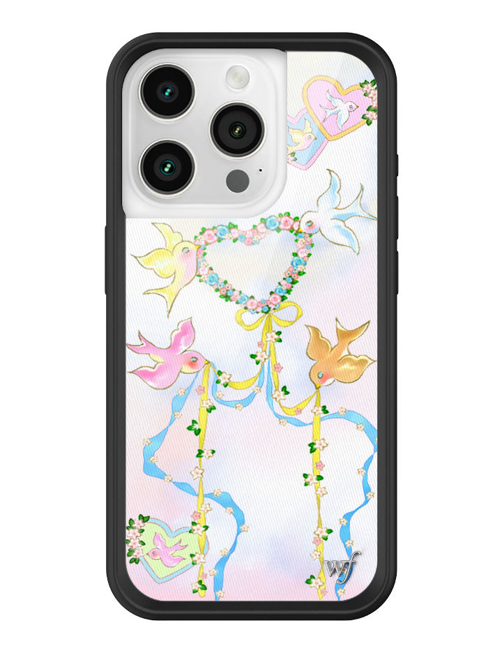 Dove Diaries Pastel Heart and Bird Print iPhone Case - Image 29