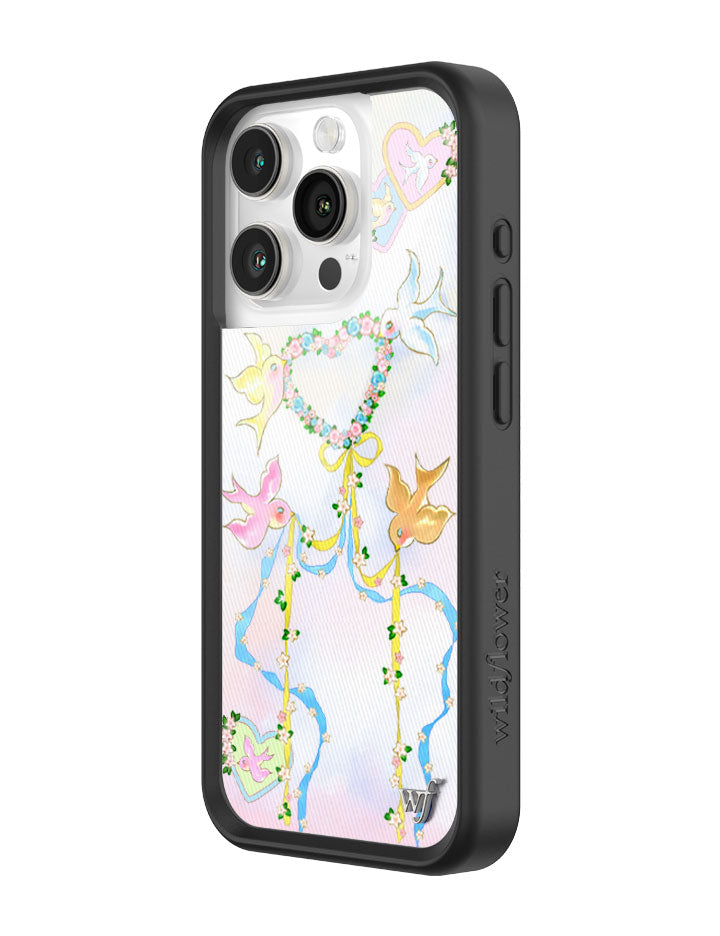 Dove Diaries Pastel Heart and Bird Print iPhone Case - Image 30