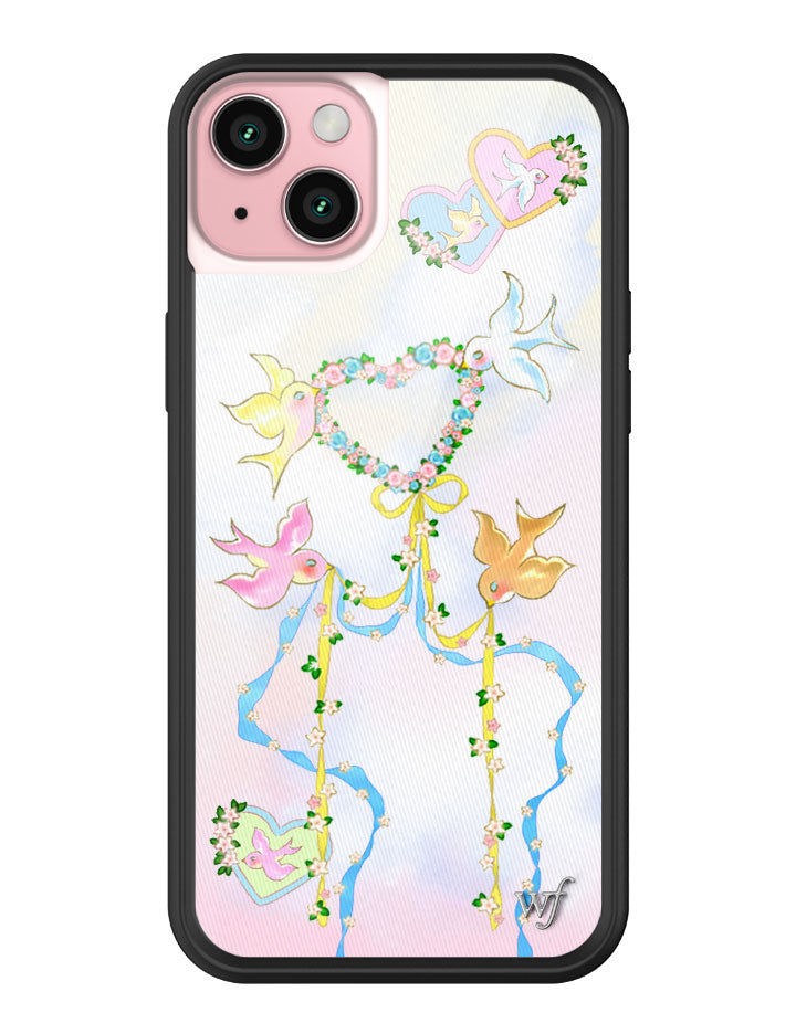 Dove Diaries Pastel Heart and Bird Print iPhone Case - Image 27