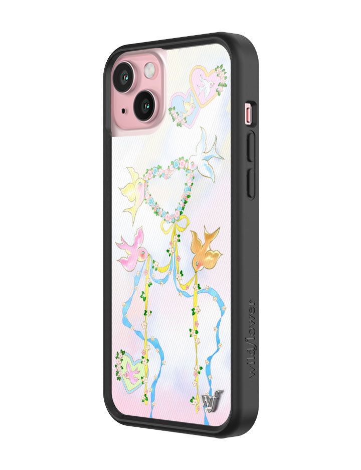 Dove Diaries Pastel Heart and Bird Print iPhone Case - Image 28