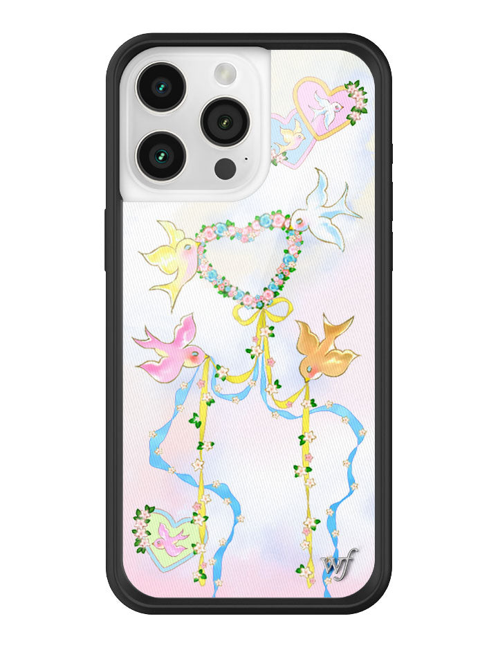 Dove Diaries Pastel Heart and Bird Print iPhone Case - Image 25