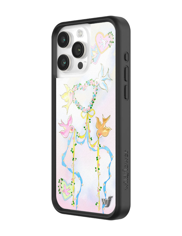 Dove Diaries Pastel Heart and Bird Print iPhone Case - Image 26