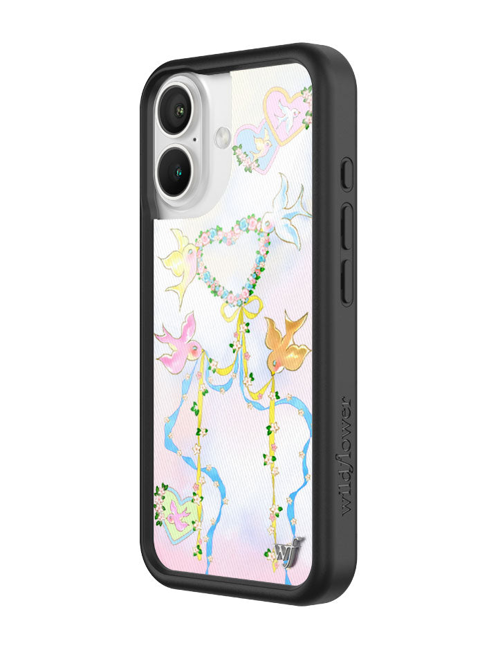 Dove Diaries Pastel Heart and Bird Print iPhone Case - Image 22