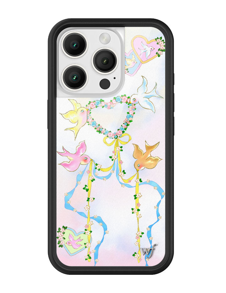 Dove Diaries Pastel Heart and Bird Print iPhone Case - Image 19