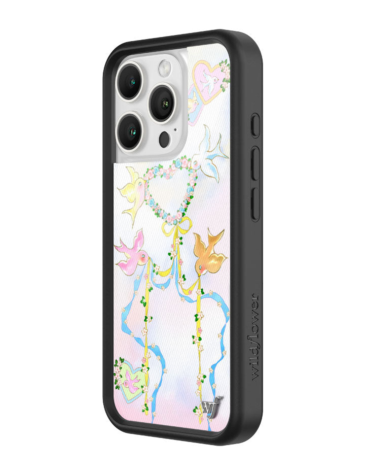 Dove Diaries Pastel Heart and Bird Print iPhone Case - Image 20