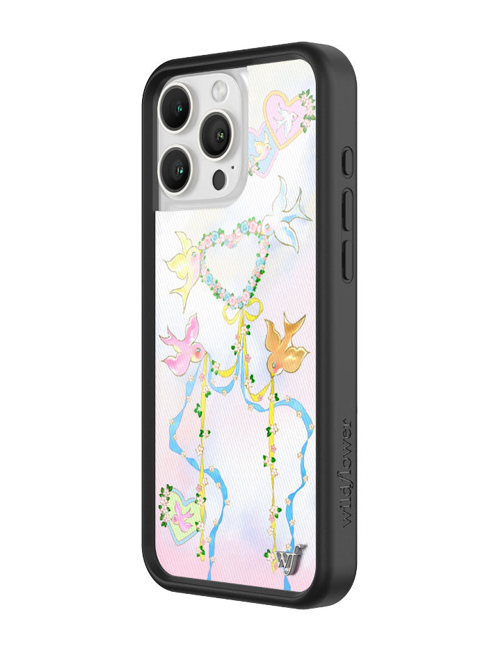 Dove Diaries Pastel Heart and Bird Print iPhone Case - Image 16