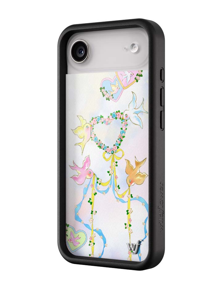 Dove Diaries Pastel Heart and Bird Print iPhone Case - Image 13