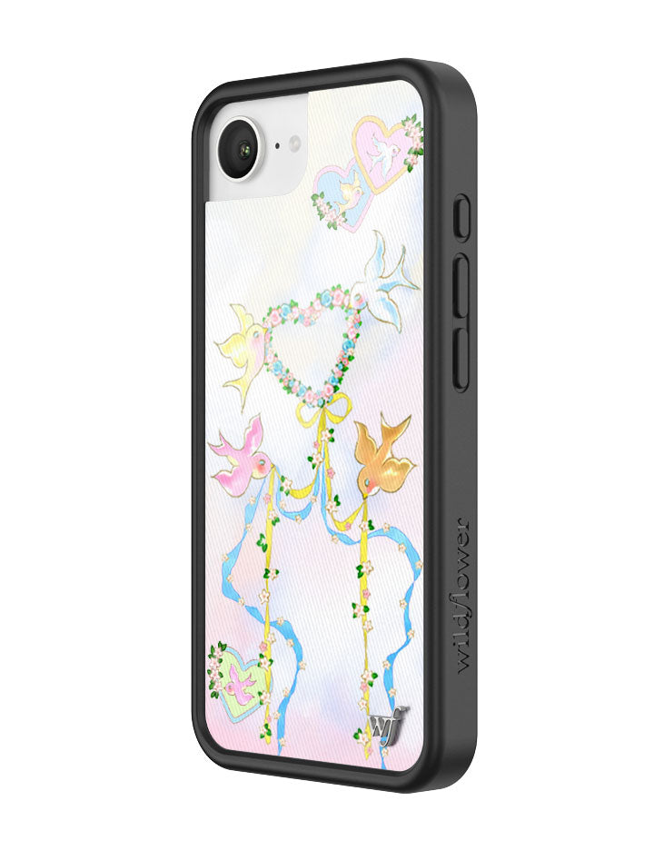 Dove Diaries Pastel Heart and Bird Print iPhone Case - Image 11