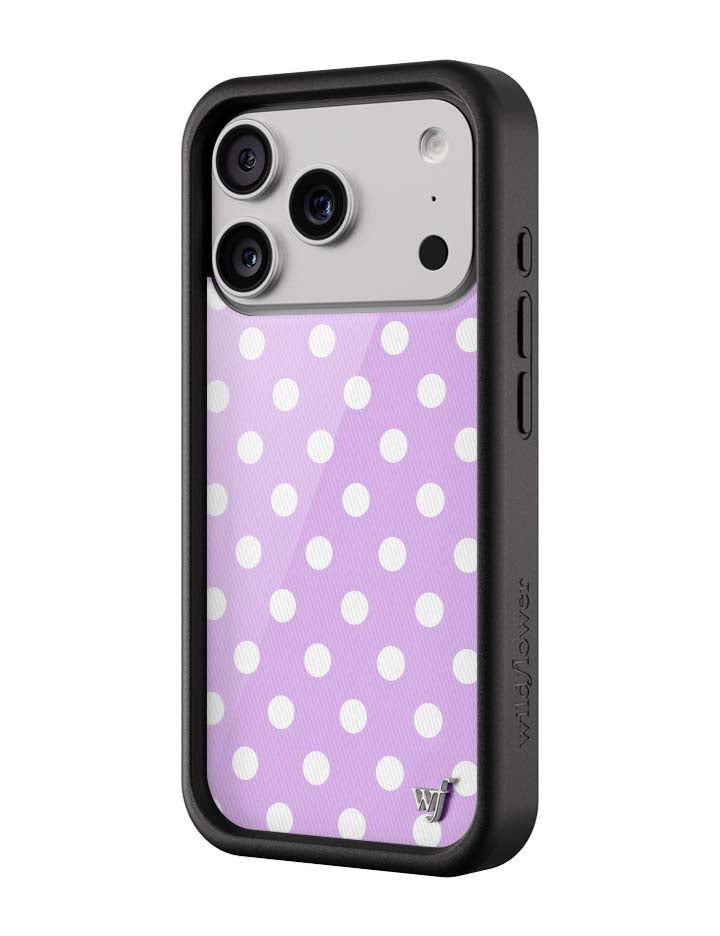 Polka Dot | Lavender and White iPhone Case