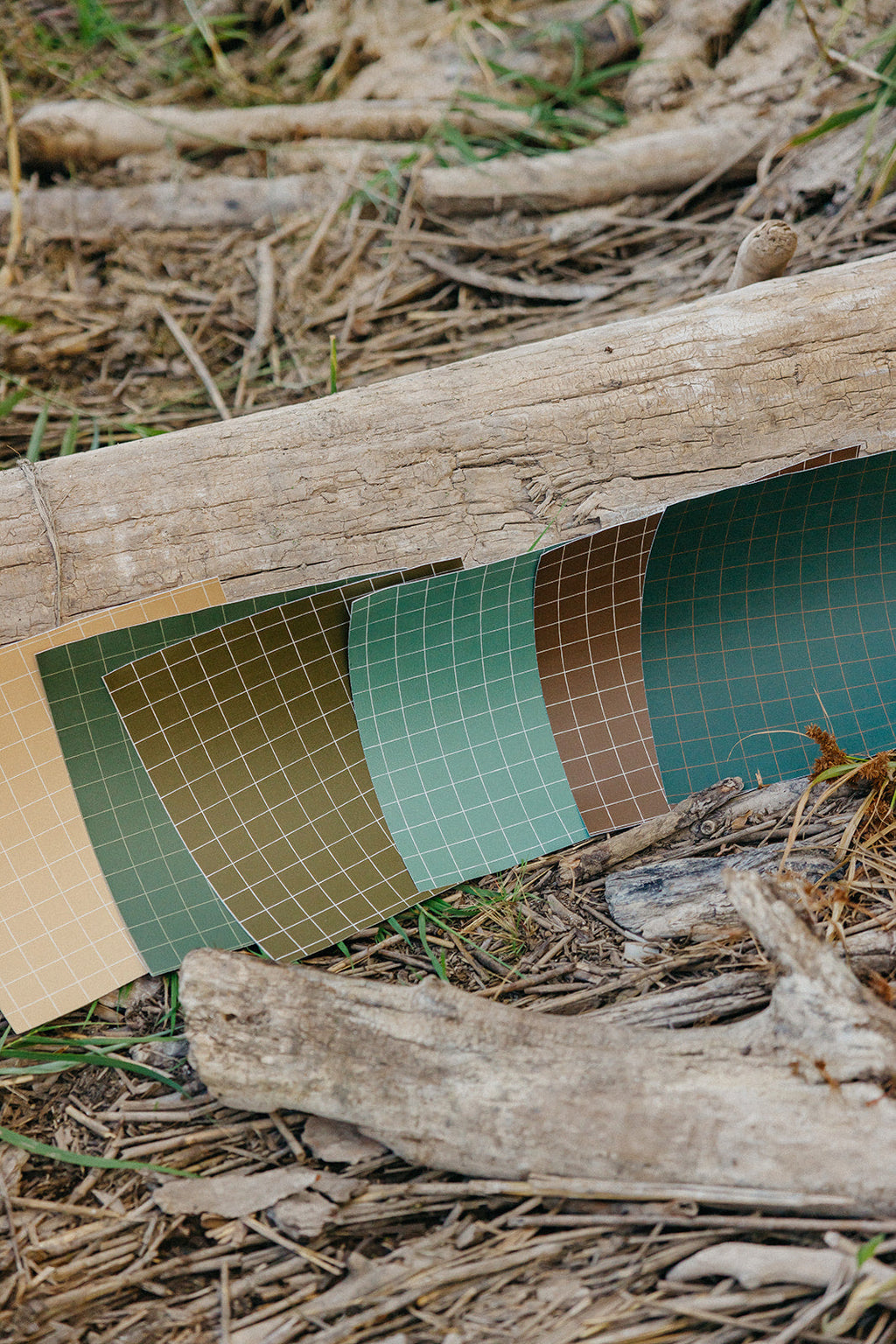 Laken Geometric Removable Wallpaper in Green and Brown