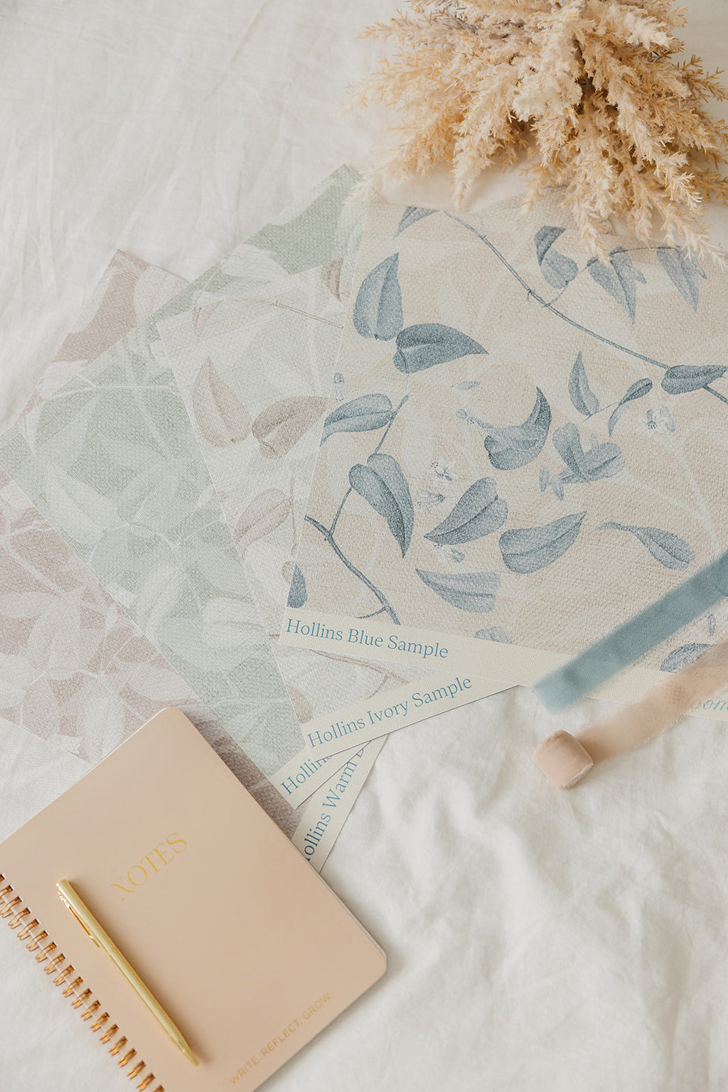 Hollins Cottagecore Floral Wallpaper Transitional Style