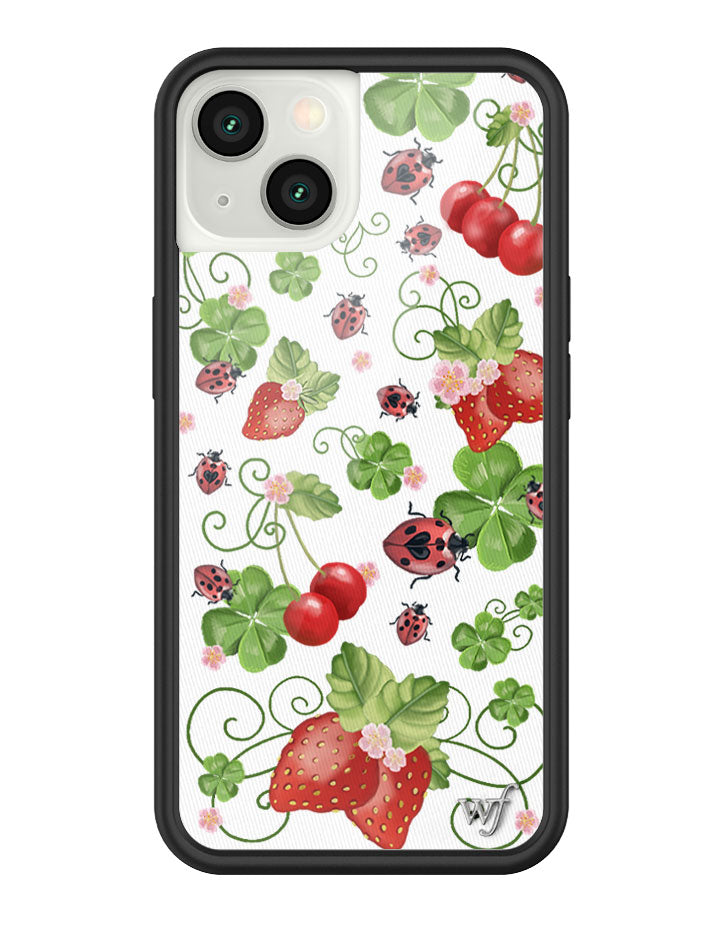 Bugs n' Berries iPhone Case with Strawberry and Cherry Print - Image 19