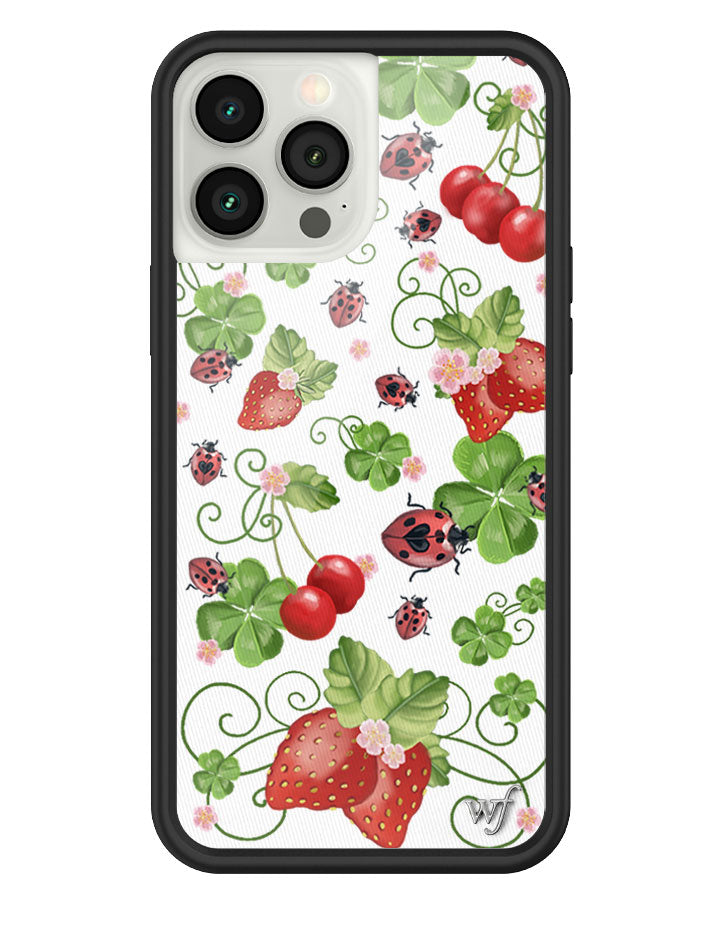 Bugs n' Berries iPhone Case with Strawberry and Cherry Print - Image 17