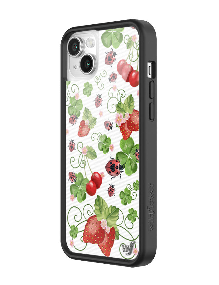 Bugs n' Berries iPhone Case with Strawberry and Cherry Print - Image 16