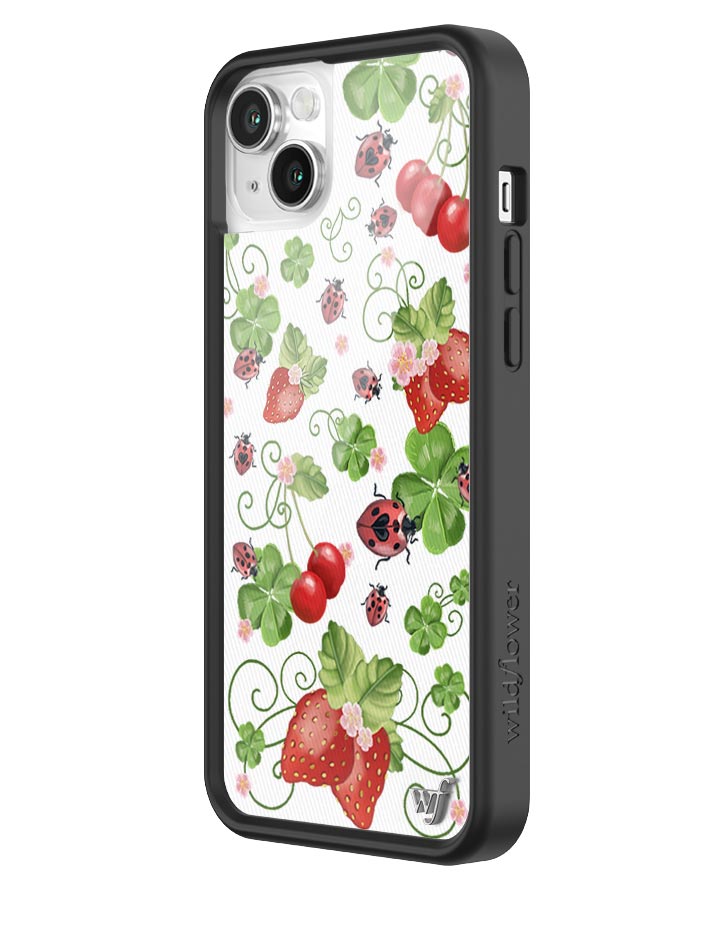 Bugs n' Berries iPhone Case with Strawberry and Cherry Print - Image 12