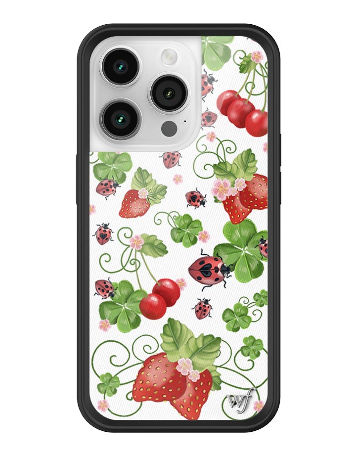 Bugs n' Berries iPhone Case with Strawberry and Cherry Print - Image 13