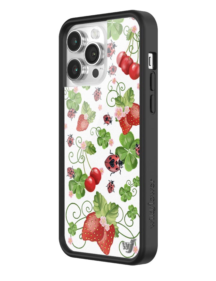 Bugs n' Berries iPhone Case with Strawberry and Cherry Print - Image 10
