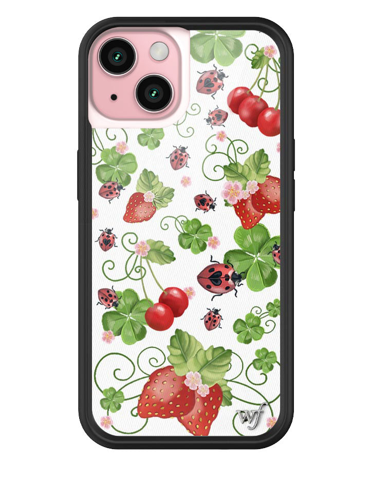 Bugs n' Berries iPhone Case with Strawberry and Cherry Print - Image 7