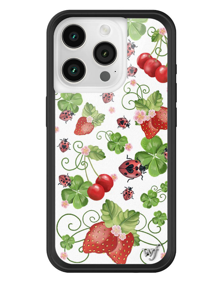Bugs n' Berries iPhone Case with Strawberry and Cherry Print - Image 5