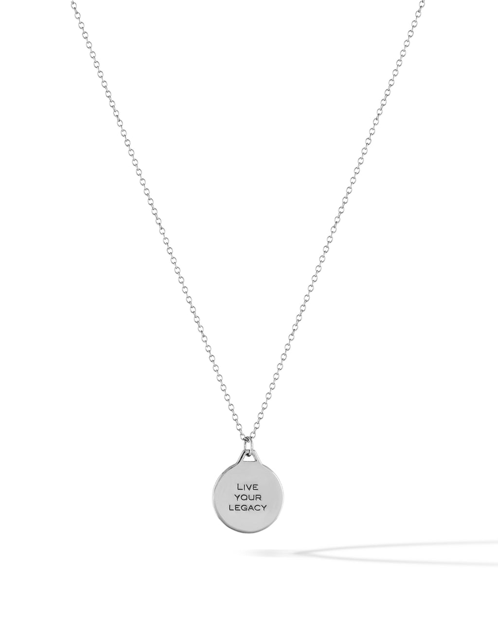 Horizon Pendant Necklace in Polished Sterling Silver