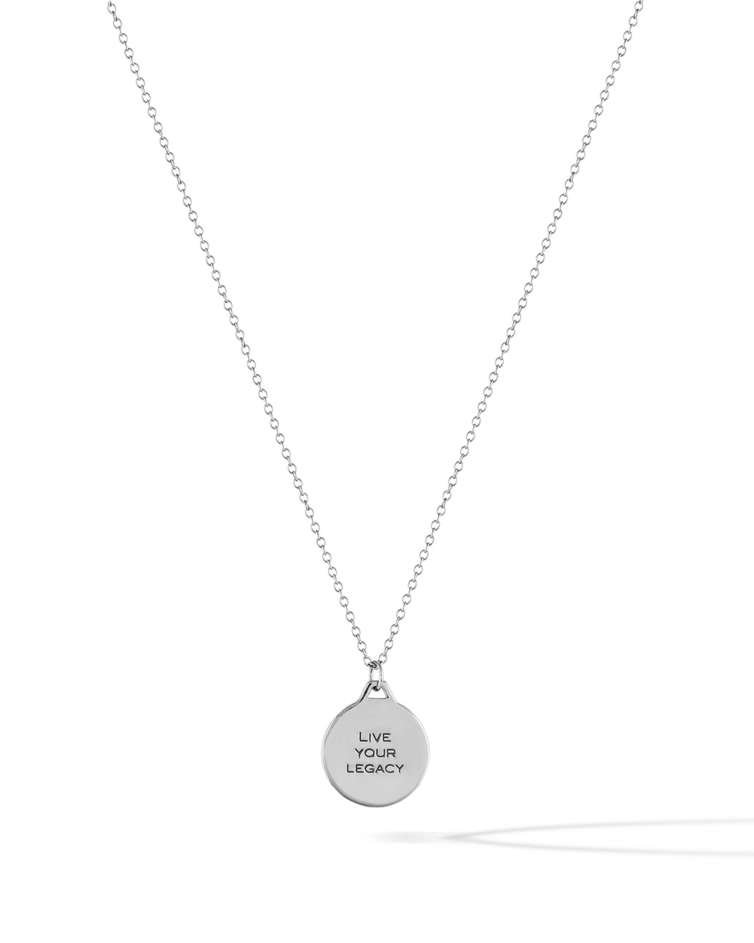 Horizon Pendant Necklace in Polished Sterling Silver