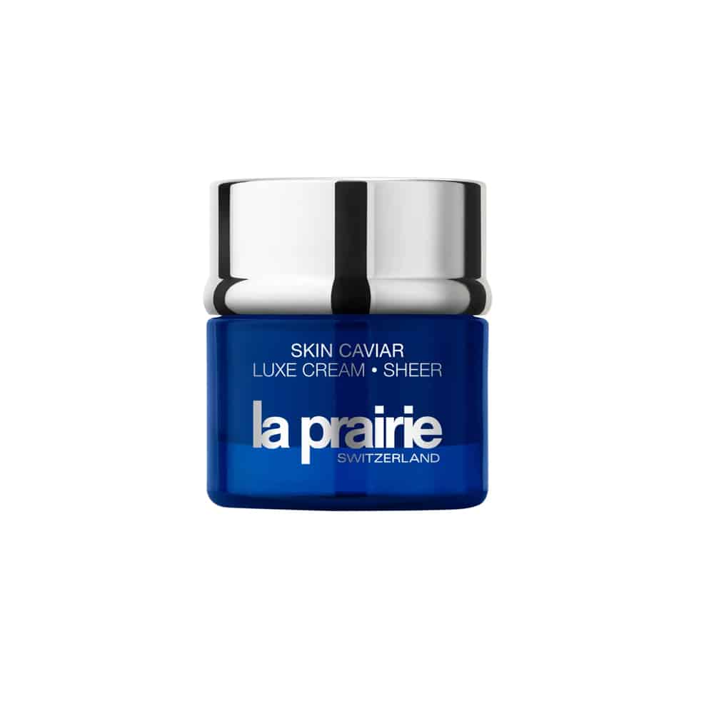 La Prairie Skin Caviar Luxe Cream Sheer 50ML jar in signature blue packaging