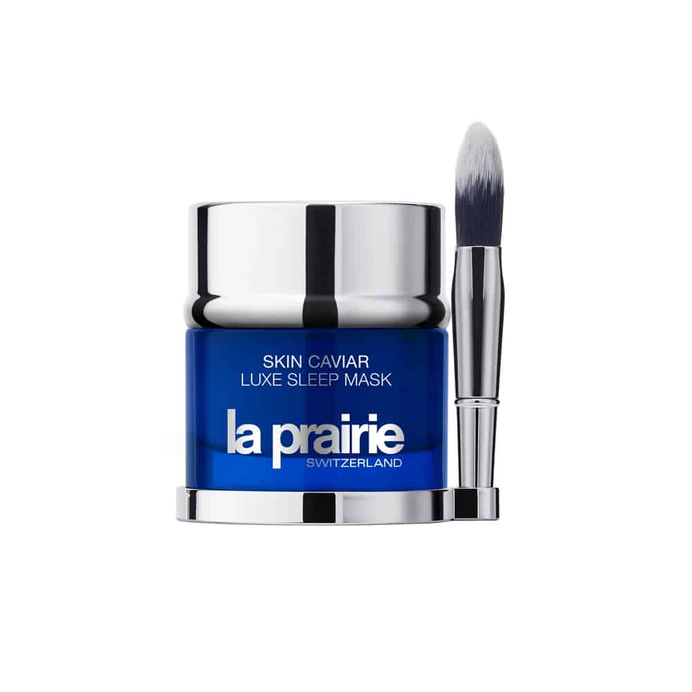 La Prairie Skin Caviar Luxe Sleep Mask in blue and silver jar 50ML