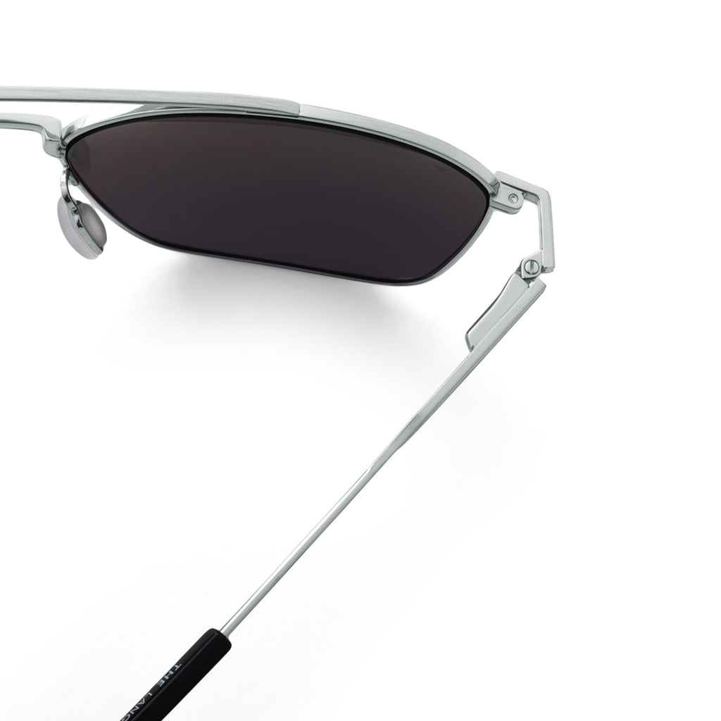 The Langley Navigator Sunglasses in Silver Smoke